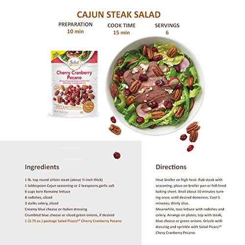 Salad Pizazz Salad Toppers, Cherry Cranberry Pecano, 3.75 Ounce Salad Pizazz Salad Toppers, Cherry Cranberry Pecano, 3.75 Ounce