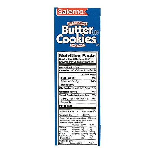 Salerno Butter Cookies - 2 Pack 16 Oz Each
