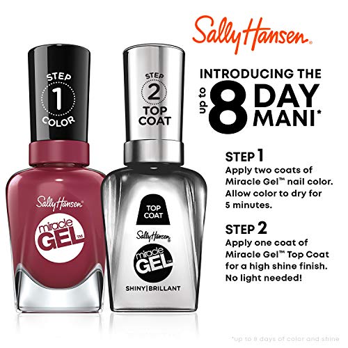 Sally Hansen Miracle Gel Nail Polish, Mauve-Olous, 0.50 Ounce