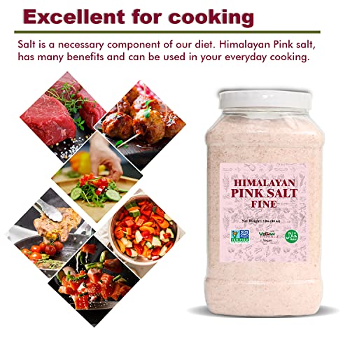 Himalayan Salt Fine Grain 80oz 2.25kg, Himalayan Pink Salt, Hi...