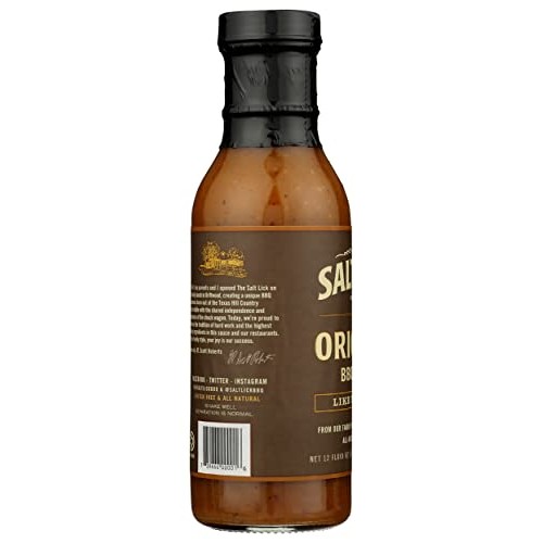 The Salt Lick, Sauce Barbecue Original Recipe, 12 Fl Oz