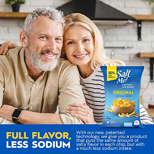 SaltMe! Original Better For You Potato Chips - 6ct 5oz Bags - 50...