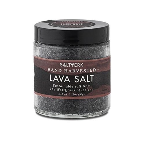 Saltverk Lava Sea Salt, 3.17 Ounces Of Handcrafted Gourmet Salt
