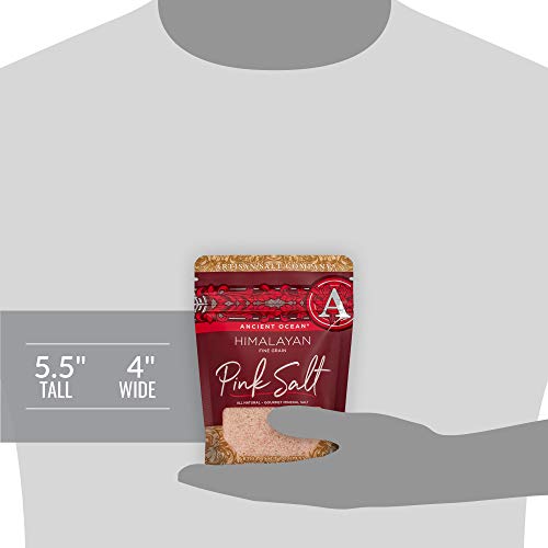 Saltworks Ancient Ocean Himalayan Pink Salt, Fine, Artisan Zip-T