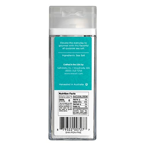 Artisan Salt Company Paragon Australian Sea Salt, Fine, Shaker J