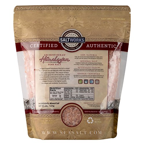 Saltworks Ancient Ocean Himalayan Pink Salt, Coarse Grain, 5 Pou