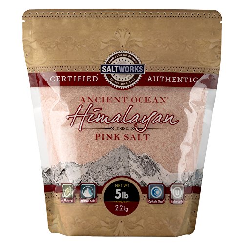 Saltworks Ancient Ocean Himalayan Pink Salt, Fine Grain, 5 Pound