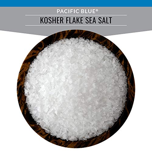 Saltworks Pacific Blue Kosher Flake Sea Salt, Artisan Shaker Jar