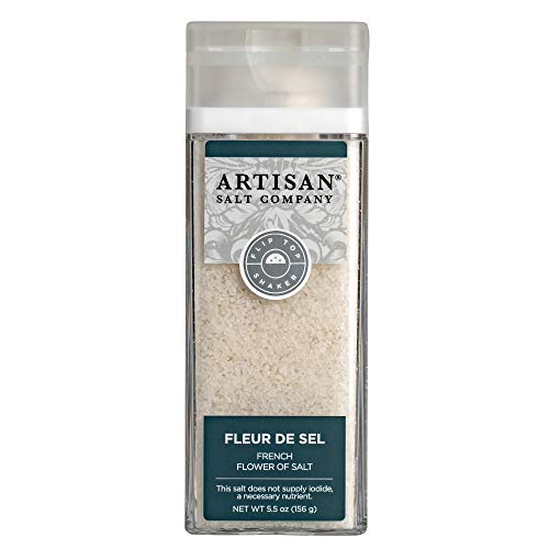 Saltworks Fleur De Sel French Flower Of Salt, Artisan Shaker Jar
