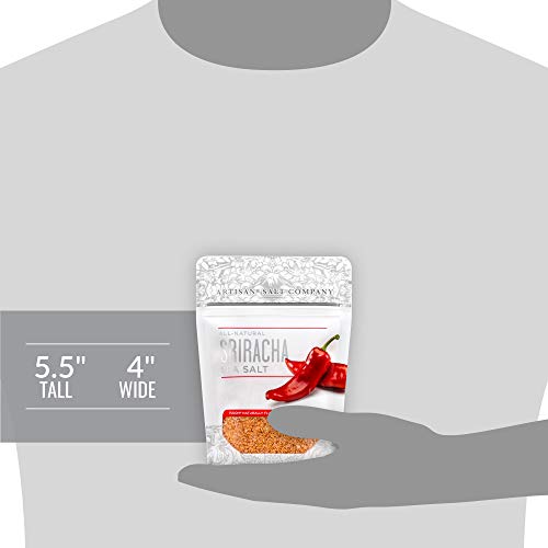 Saltworks Natural Fusion Sriracha Flavored Sea Salt, Artisan Zip