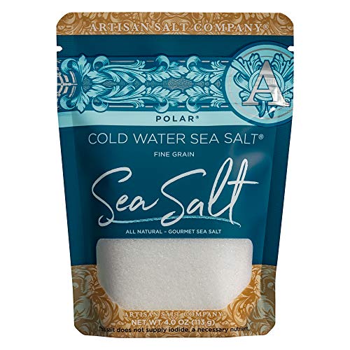 Saltworks Polar Cold Water Sea Salt, Artisan Zip-Top Pouch, 4 Ounce