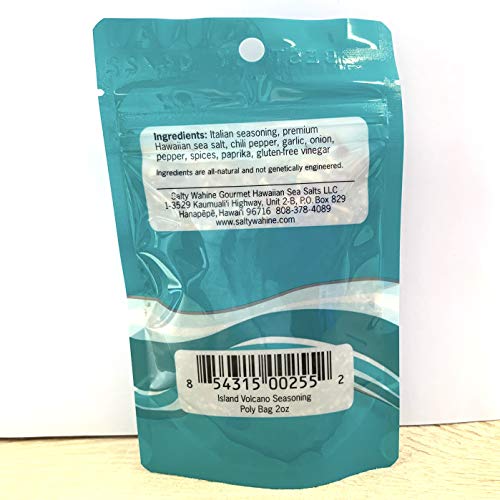 Salty Wahine Gourmet Hawaiian Sea Salts, Island Volcano Seasonin