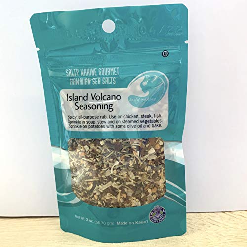 Salty Wahine Gourmet Hawaiian Sea Salts, Island Volcano Seasonin
