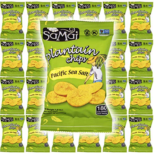 Samai Pacific Sea Salt, Plantain Chips, Gluten-Free, 1.2Oz Bag