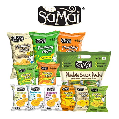 Gluten Free- Samai - Roasted Plantain Chips - All Natural, Hand