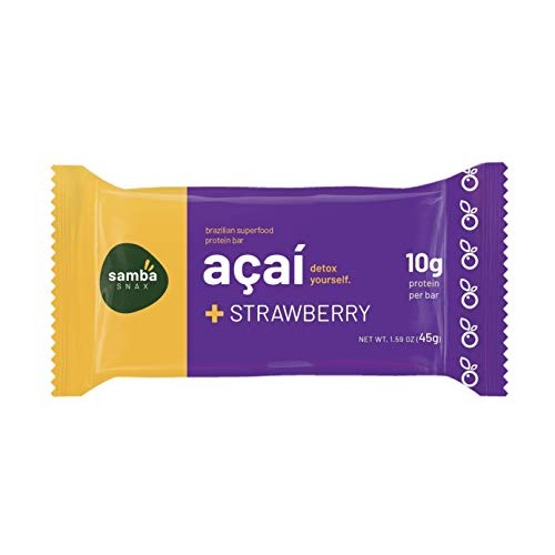 Sambasnax Keto-Friendly Protein Bars 6 Pack, Healthy Snacks Ac