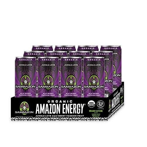 Sambazon Amazon Energy Drink, Jungle Love Acai Berry Passionfrui