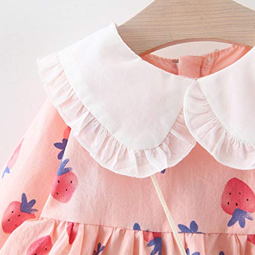 Sameno Kids Toddler Baby Girl Clothes Cute Strawberry Print Dres