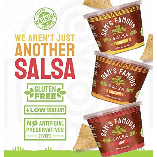 Sams Famous Salsa 3 Pack | Fresh Salsa Cold Shipped | Authentic
