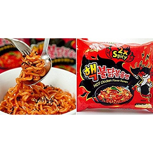 [ 2 Pack ] Samyang 2X Extra Spicy Hot Chicken Flavor Ramen Korea