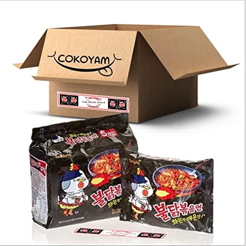 Samyang Instant Ramen Noodles, Halal Certified, Spicy Stir-Fried