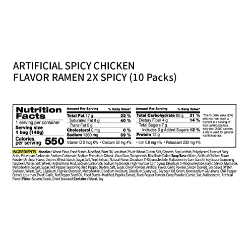 Samyang Buldak Korean Hot Spicy Chicken Stir Fried Ramen Nood...