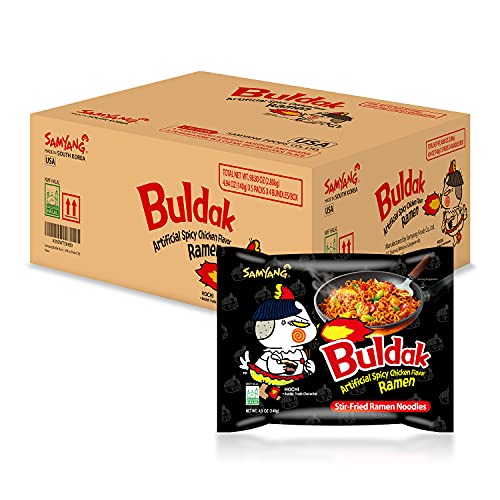 Samyang Buldak Korean Hot Spicy Chicken Stir Fried Ramen Nood...