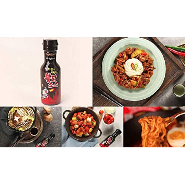 Samyang Bulldak Fire Noodle Spicy Korean Hot Table dipping sauce...