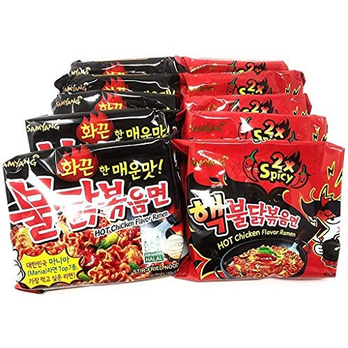 Samyang Top Two Spicy Chicken Hot Ramen Noodle Buldak Variety 10