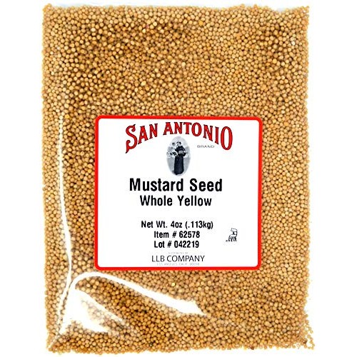 Premium Whole Yellow Mustard Seed 4 Ounce Seeds
