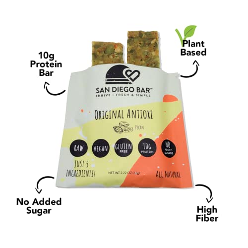 San Diego Bar-Original Antioxi | Pecan Nuts | Raw &Amp; Vegan Protei