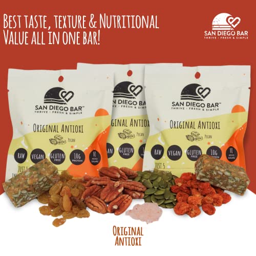 San Diego Bar-Original Antioxi | Pecan Nuts | Raw &Amp; Vegan Protei