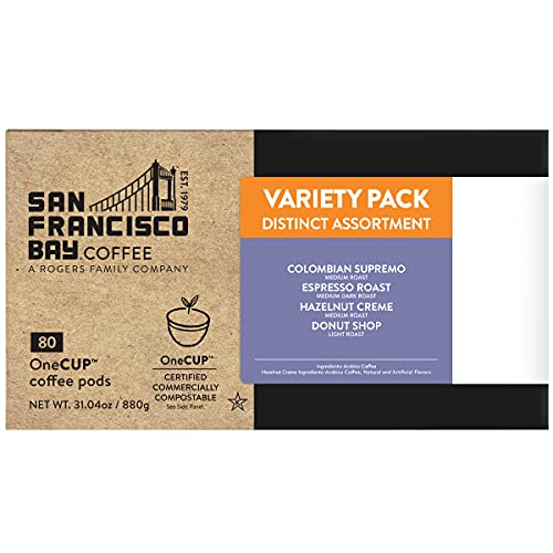 San Francisco Bay Coffee Onecup Assorted Variety Pack 80 Ct Comp