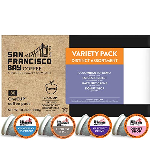 San Francisco Bay Coffee Onecup Assorted Variety Pack 80 Ct Comp