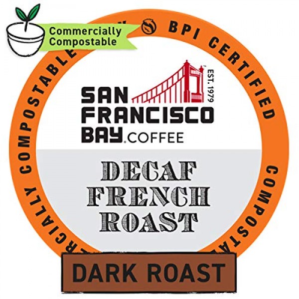 San Francisco Bay Coffee Onecup Decaf French Roast 36 Ct Swiss W