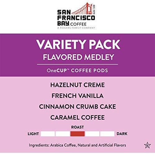 San Francisco Bay Coffee Onecup Flavored Variety Pack 40 Ct Comp