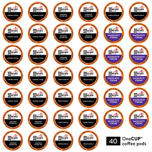 San Francisco Bay Coffee Onecup Flavored Variety Pack 40 Ct Comp