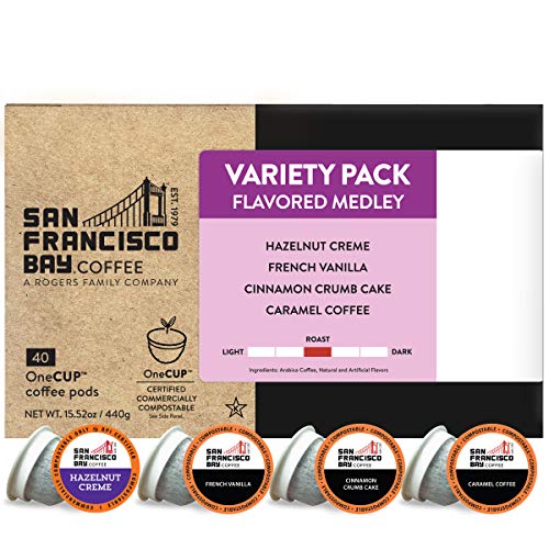 San Francisco Bay Coffee Onecup Flavored Variety Pack 40 Ct Comp