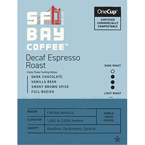 Sf Bay Coffee Decaf Espresso Roast Whole Bean 2Lb 32 Ounce Dar