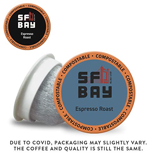 Sf Bay Coffee Espresso Roast 120 Ct Dark Roast Compostable Coffe