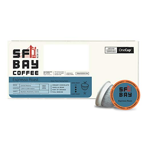 Sf Bay Coffee Espresso Roast 120 Ct Dark Roast Compostable Coffe