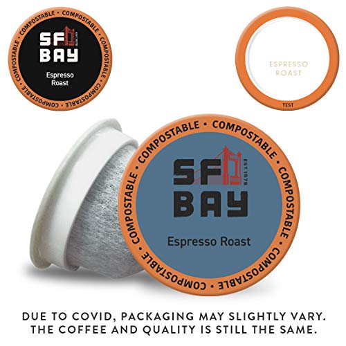 Sf Bay Coffee Espresso Roast 80 Ct Dark Roast Compostable Coffee