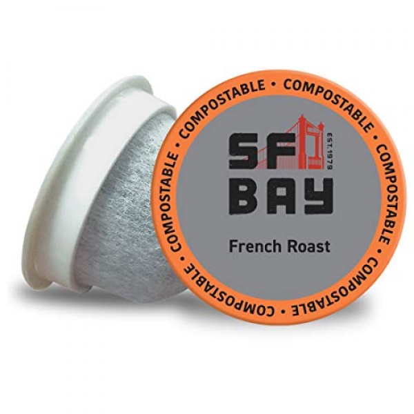 Sf Bay Coffee French Roast 120 Ct Dark Roast Compostable Coffee