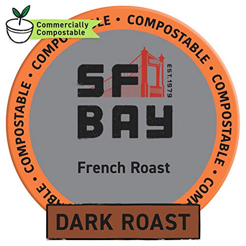 Sf Bay Coffee French Roast/Dark Roast 80 Ct Compostable Coffee P