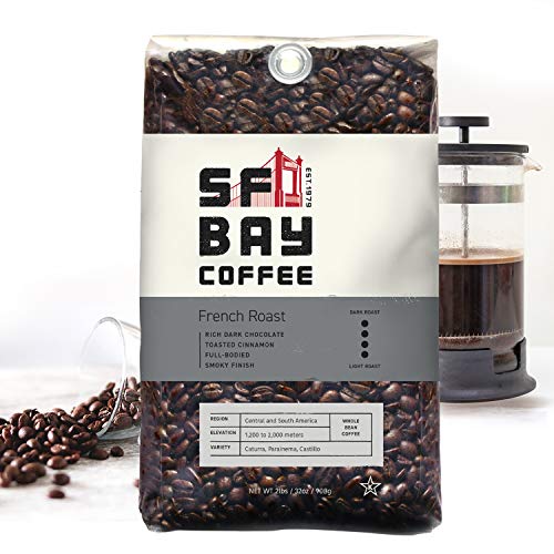 Sf Bay Coffee French Roast Whole Bean 2Lb 32 Ounce Dark Roast