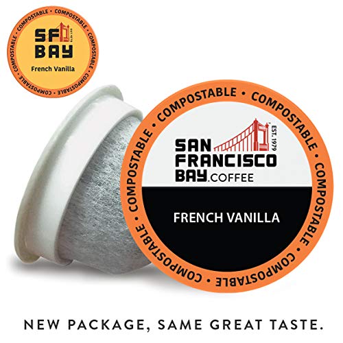 Sf Bay Coffee French Vanilla 80 Ct Flavored Medium Roast Compost