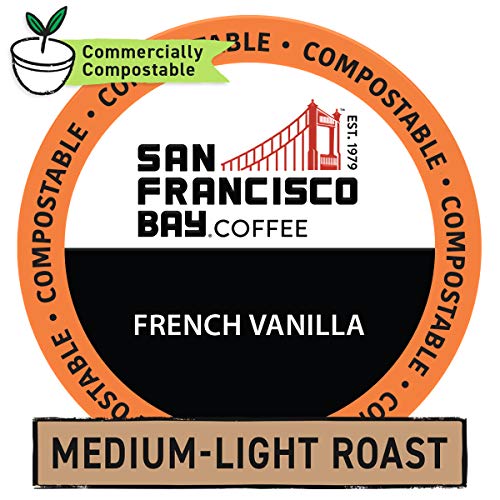 Sf Bay Coffee French Vanilla 80 Ct Flavored Medium Roast Compost