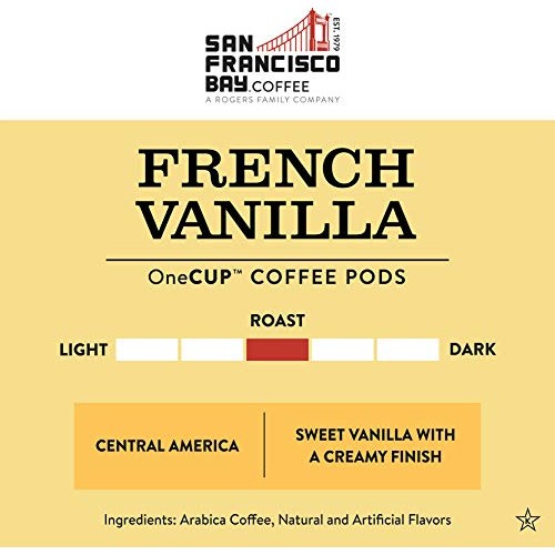 Sf Bay Coffee French Vanilla 80 Ct Flavored Medium Roast Compost