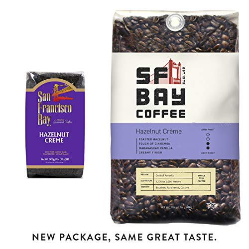 Sf Bay Coffee Hazelnut Crème Whole Bean 2Lb 32 Ounce Flavored