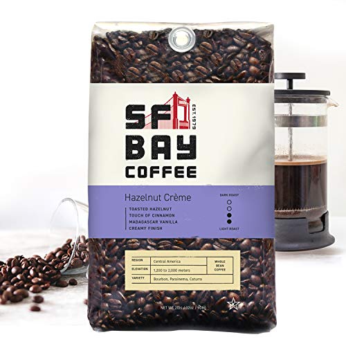 Sf Bay Coffee Hazelnut Crème Whole Bean 2Lb 32 Ounce Flavored